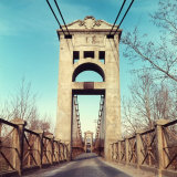 View of a Bridge Sustained by Pillars  Decorated with Arches and Spirals