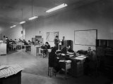 Typists and Reporters in an Office in Editorial Office of the Daily Newspaper L'Avvenire D'Italia