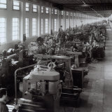 Ferrari Factory  Large Room with Machines and Workers