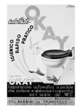 Billboard Advertising Okay  Device to Lift and Lower Toilet Seat  Produced by Babbini Co  Bologna
