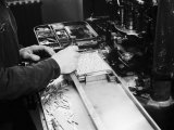 Worker at the Newspaper Printing Facility of the Daily Il Resto Del Carlino of Bologna