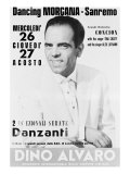 Billboard Advertising Two Performances by Dino Alvaro  the Singer  at Dancing Morgana in San Remo