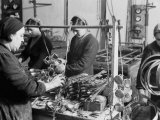 Female Workers in Factory of the Giordani Company  Producer of Baby Carriages and Bicycles
