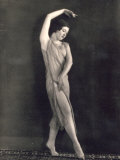 Young Ballet Dancer Portrayed While Dancing