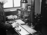 Worker at the Newspaper Printing Facility of the Daily Il Resto Del Carlino of Bologna