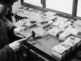 Worker in the Printing Factory of the Daily Newspaper Il Resto Del Carlino in Bologna