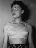 Model Wearing a Bra Made by the CUCIF Company
