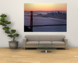 Dawn Over the Golden Gate Bridge from Marin Headlands  San Francisco  California  USA