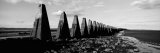 Coastal War Defences  Pylons in a Row  Cramond  Cramond Island  Edinburgh  Scotland