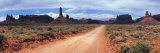 Dirt Road Through Desert Landscape with Sandstone Formations  Utah