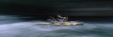 Two Kayakers Participating in a Race  Nantahala River  North Carolina  USA