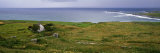 Coastal Landscape with White Stone House  Galway Bay  the Burren Region  Ireland