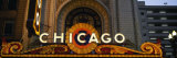 Close-up of the Entrance of a Stage Theater  Chicago Theater  Chicago  Illinois  USA