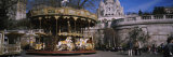 Carousel in Front of a Basilica  Basilique Du Sacre Coeur  Montmartre  Paris  Ile-De-France  France