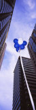 View of Balloons Floating Between Buildings  San Francisco  California  USA