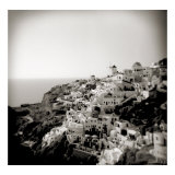 Polaroid of View of the Village of Oia  Santorini  Cyclades  Greek Islands  Greece  Europe