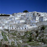 Houses of the Village of Monte Sant Angelo in Puglia  Italy  Europe