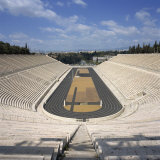 Stadium Dating from 330 BC  Restored for the First Modern Olympiad in 1896  in Athens  Greece