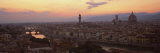 View at Dusk over Rooftops of Florence  Florence  Tuscany  Italy