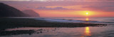 Charmouth Beach at Sunrise with Golden Cap on Horizon  Jurassic Coast  Dorset  England  UK