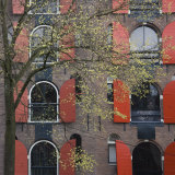 Window Shutters on an Old Canal Warehouse  Amsterdam  Netherlands  Europe