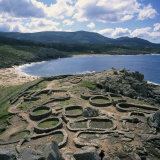 Celtic Ruins Near Porto Do Son  West Coast Castro De Barona  Galicia  Spain  Europe