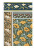 Poppies Wallpaper  Chromo-Lithograph  London  England  1897