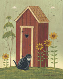 Outhouse with Cat