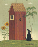 Outhouse with Dog