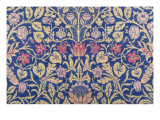 Violet and Columbine Furnishing Fabric  Woven Wool and Mohair  England  1883