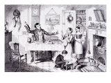 The Bottle Is Brought Out for the First Time  London  England  1847