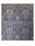 Flower Garden Furnishing Fabric  Jacquard Woven Silk  England  1879