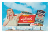 Billboard of Shouting Boy