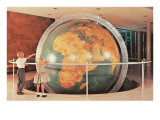 Children Looking at Giant Globe