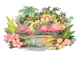Flamingos in the Tropics