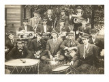 Band Sitting on Grass
