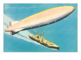 Navy Zeppelin over Ship