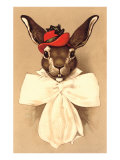 Rabbit in Bow and Hat