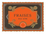 Fraises Au Vin Label