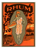 Rhum  Caribbean Woodcut