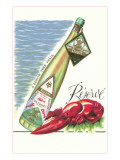 Lobster with Wine Bottle