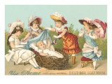 Victorian Soap  Baby in Basket