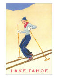 Girl Skiing  Lake Tahoe
