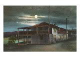 Custom House at Night  Monterey