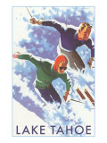 Skiers  Lake Tahoe