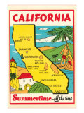 Cartoon Map of California