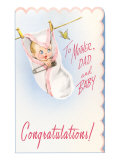 Congratulations  Baby Hanging on Line
