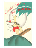 Christmas Greetings from Manhattan Beach  Santa