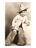 Little Boy in Cowboy Outfit