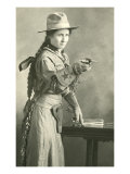 Cowgirl with Long Braid